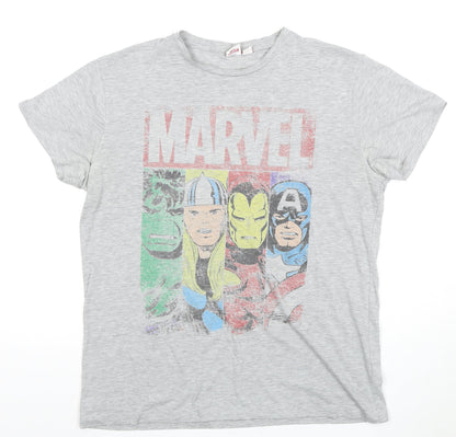 Marvel Comics Men's Grey Large Graphic T-Shirt