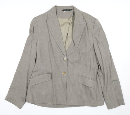 Womens UK Size 14 Laura Ashley Petites Beige Blazer
