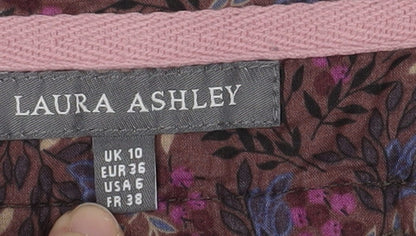 Laura Ashley Women's Black Striped Pencil Skirt Size 10