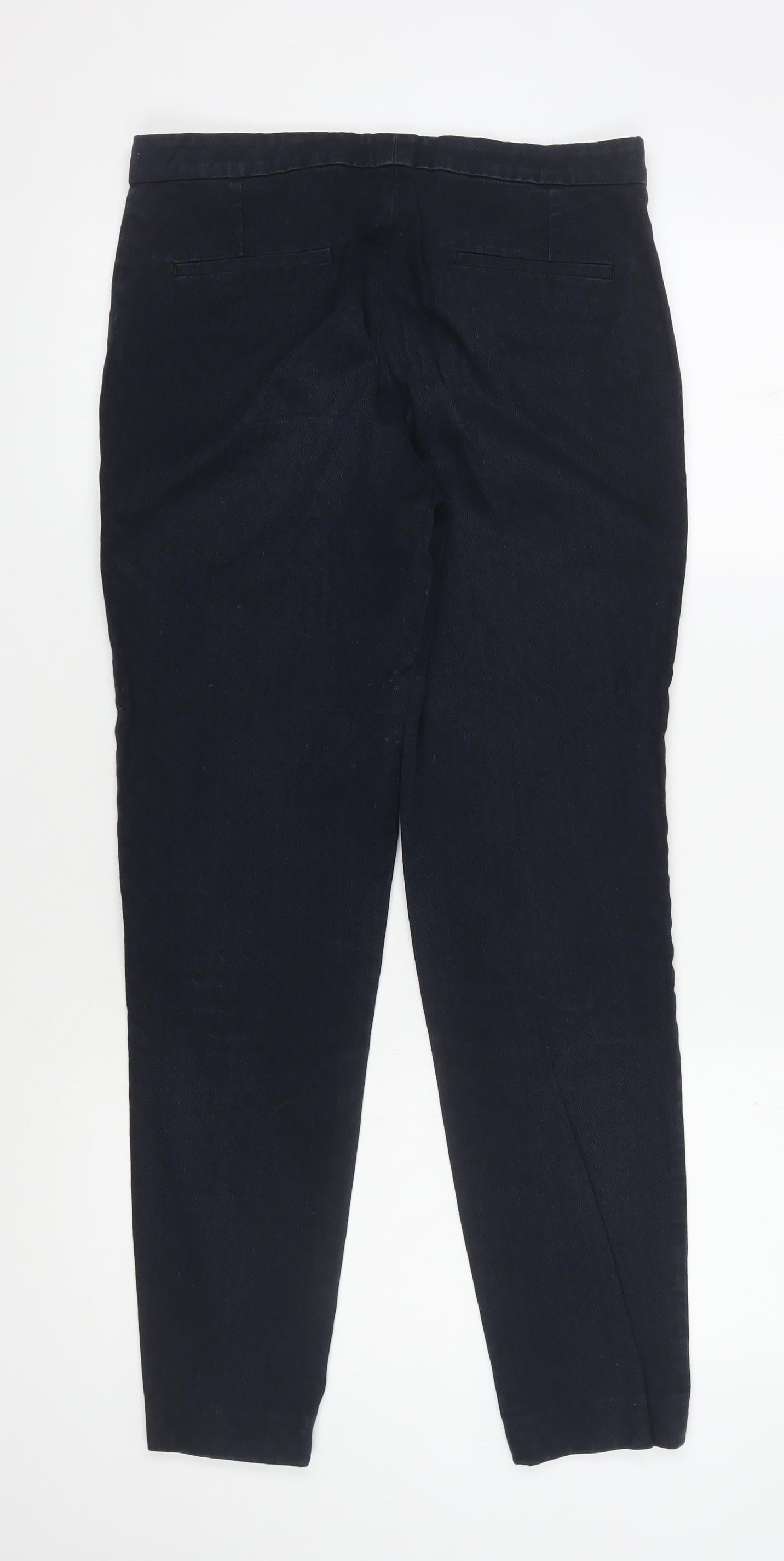 Womens UK Size 10 Jigsaw Regular Fit  Black Trousers