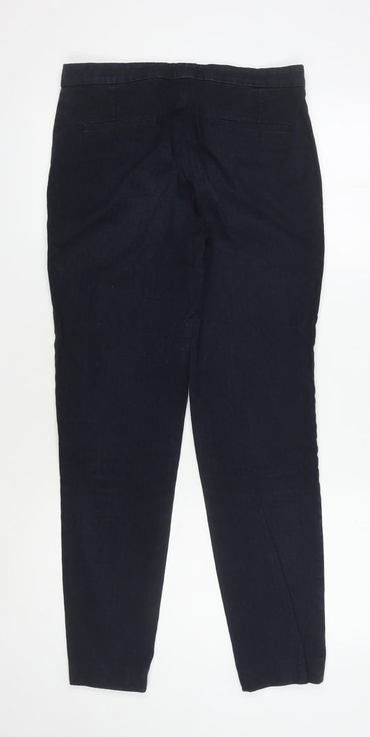 Womens UK Size 10 Jigsaw Regular Fit  Black Trousers