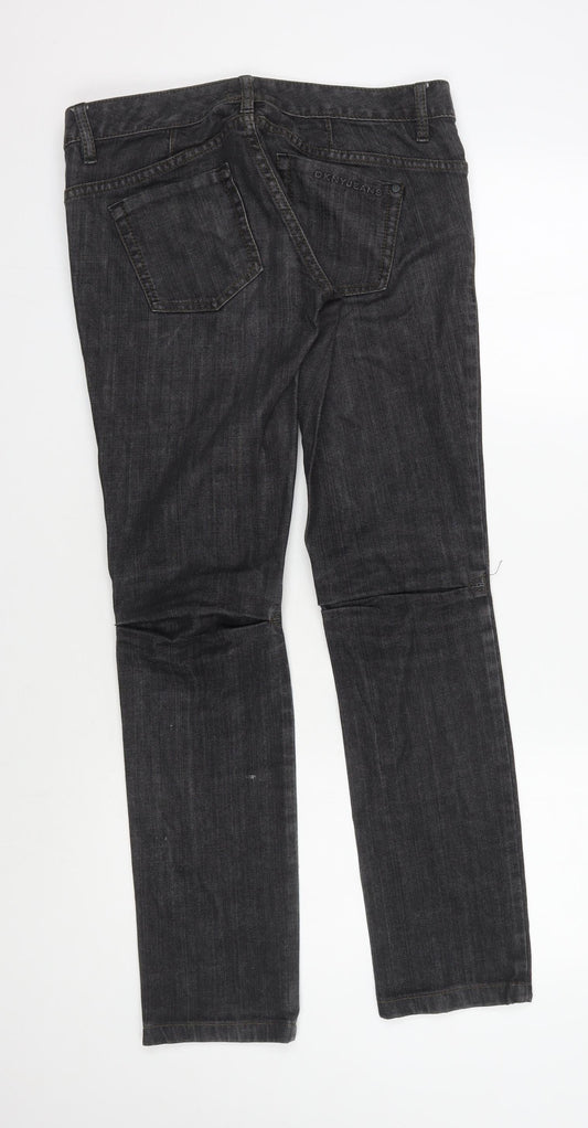 DKNY JEANS Men's Black Straight Denim Jeans Size 20R