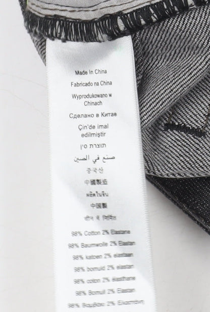 DKNY JEANS Men's Black Straight Denim Jeans Size 20R