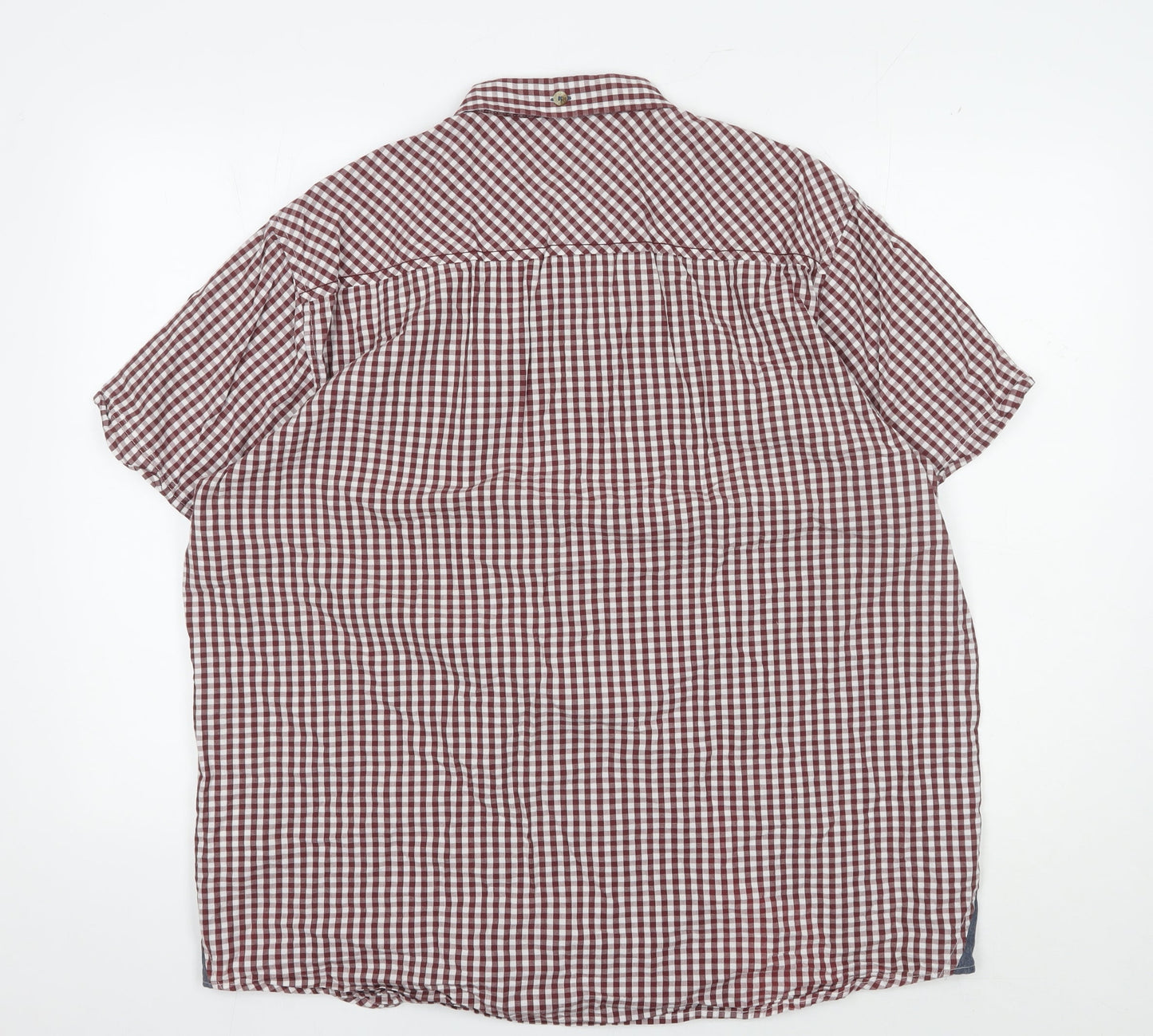 Regatta Mens Red Check Button-Up Shirt 2XL Casual