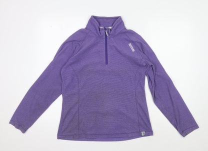Regatta Women's Purple Fleece Sweatshirt Size 12