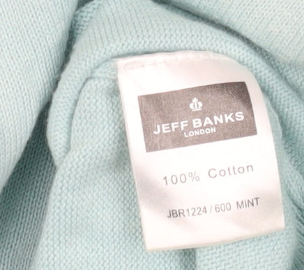 Jeff Banks Men’s Green Cotton Pullover Jumper L
