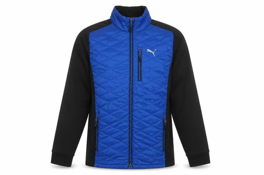Puma Men's Blue and Black Windbreaker S - Activewear Essential