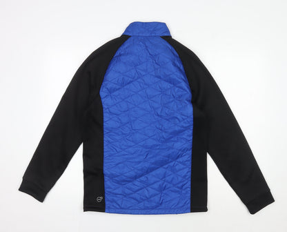 Puma Men's Blue and Black Windbreaker S - Activewear Essential