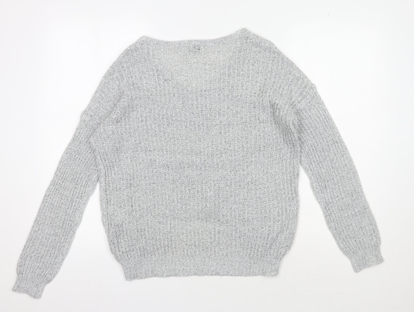Womens UK Size M Jacqueline de Yong Grey Pullover Jumper