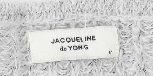 Womens UK Size M Jacqueline de Yong Grey Pullover Jumper
