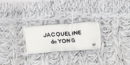 Womens UK Size M Jacqueline de Yong Grey Pullover Jumper