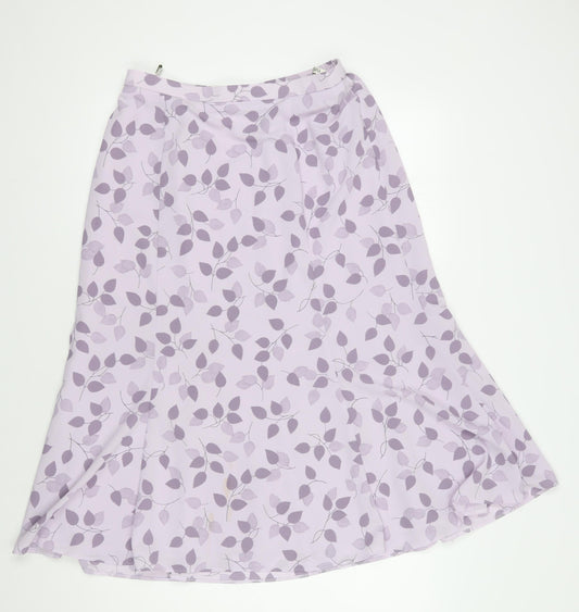 Eastex Women’s Purple Floral Skirt Size 14
