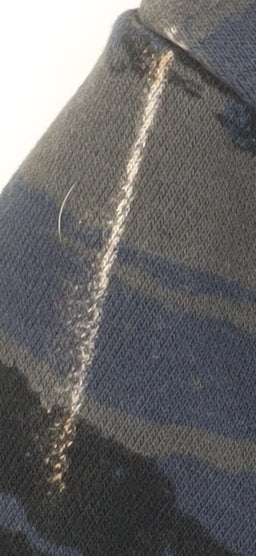 Adidas Men's Blue Camouflage Pullover Sweatshirt, Size S