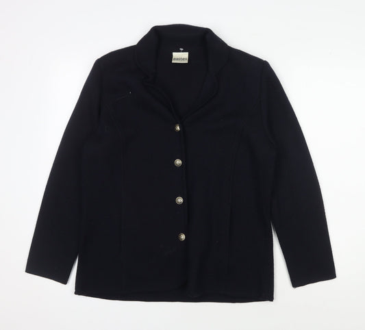 Eastex Women’s Black Blazer Size 14, Four-Button