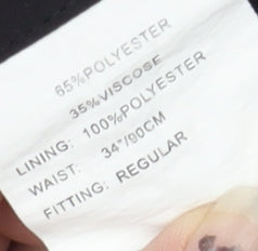 Dehavilland Men's Black Regular Fit Trousers, Size 34