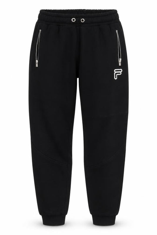 Womens UK Size S FILA Regular Fit Jogger Black Trousers
