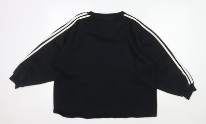 Adidas Men's Black Pullover Sweatshirt - Medium
