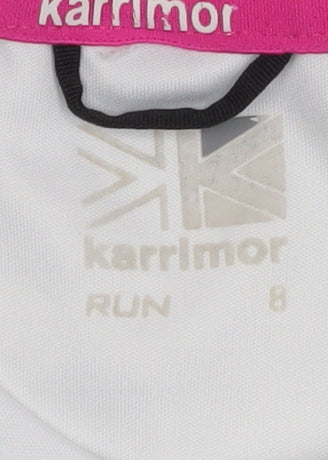 Karrimor Women's White T-Shirt, Size 8, Athletic Fit