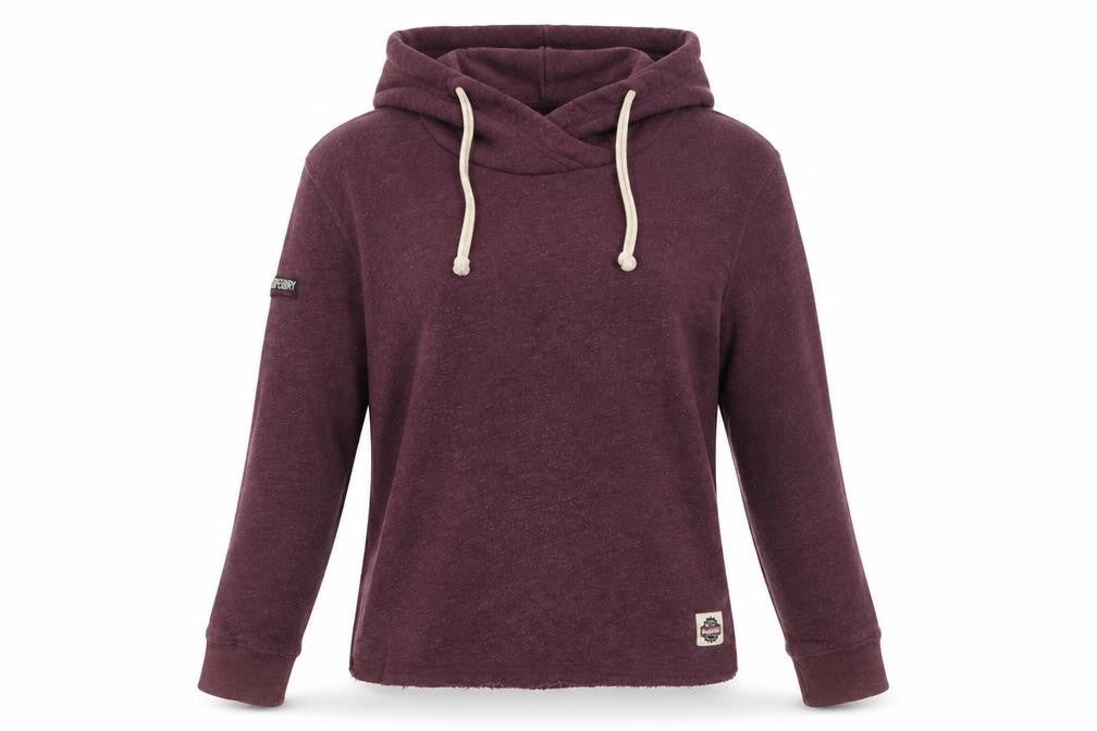 Womens UK Size S Superdry Purple Pullover Hoodie
