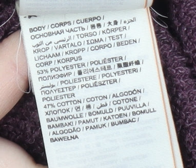 Superdry Women's Purple Hoodie Size Small