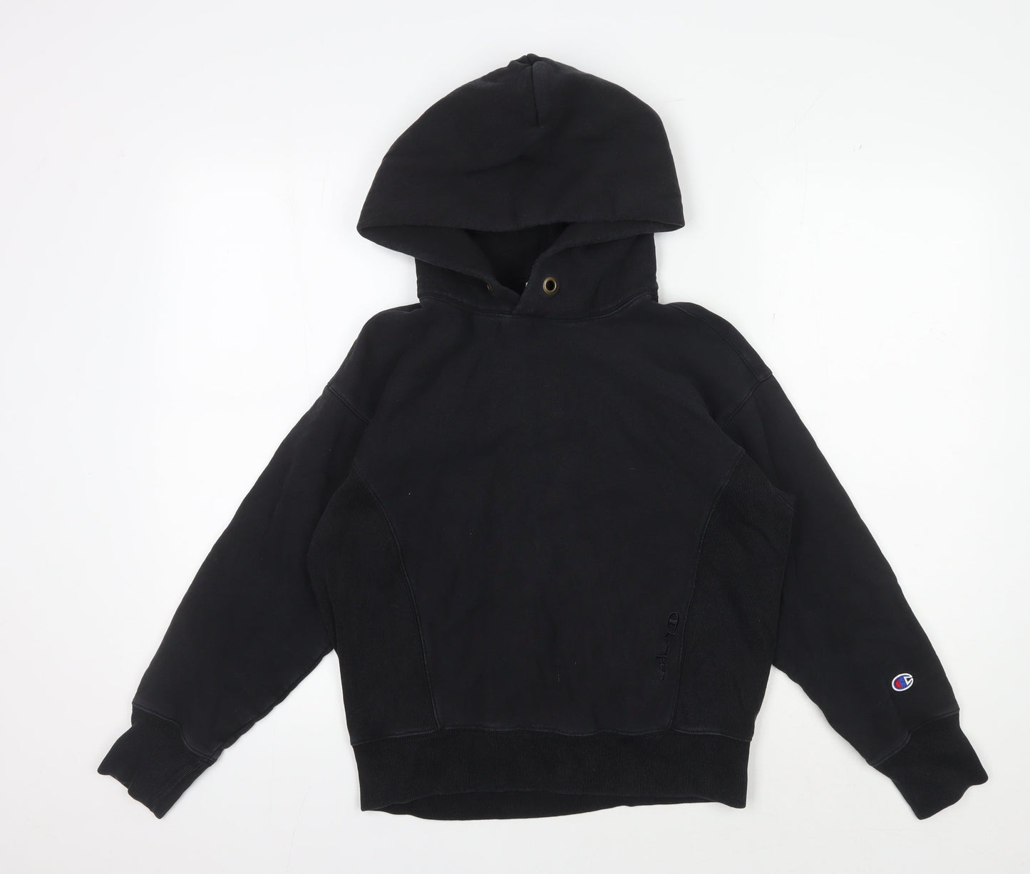 Unisex Adults UK Size XS Champion Black Pullover Hoodie
