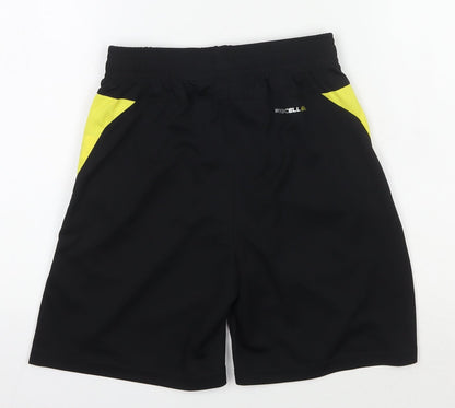 Le Coq Sportif Boys Black Athletic Shorts M