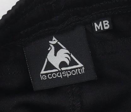 Le Coq Sportif Boys Black Athletic Shorts M