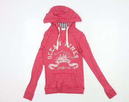 SoulCal Pink Women's Hoodie Size 6 - Casual, Lightweight