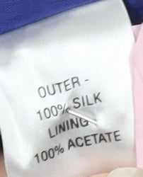 L.K. Bennett Women's Blue Silk A-Line Dress Size 10