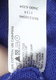 Jeff Banks Men's Blue V-Neck Pullover Jumper M