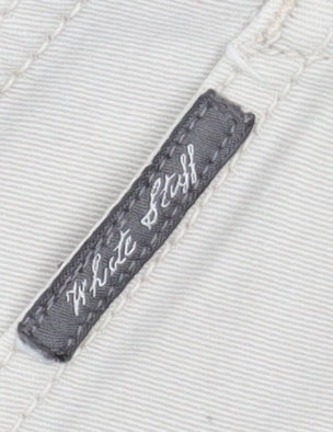 White Stuff Women's Beige Straight Trousers Size 8