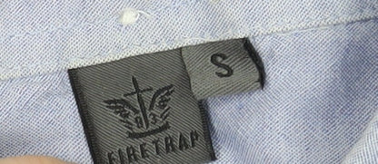 Firetrap Men's Blue Button-Up Shirt, Size S, Casual Style