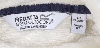 Regatta Girls Ivory Fleece Pullover Sweatshirt 7-8 Years