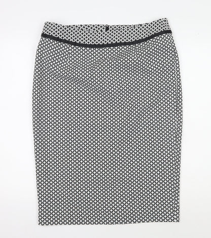 Long Tall Sally Women's Black Midi Pencil Skirt Size 14