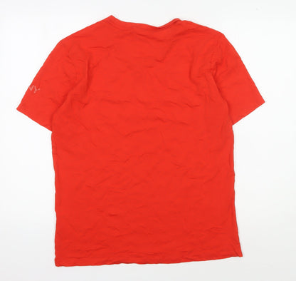Mens UK Size L DKNY Red  T-Shirt