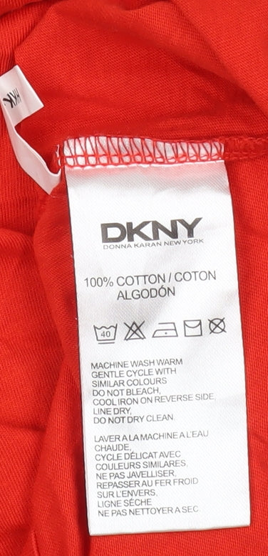Mens UK Size L DKNY Red  T-Shirt