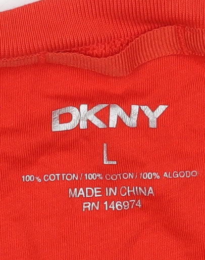 Mens UK Size L DKNY Red  T-Shirt