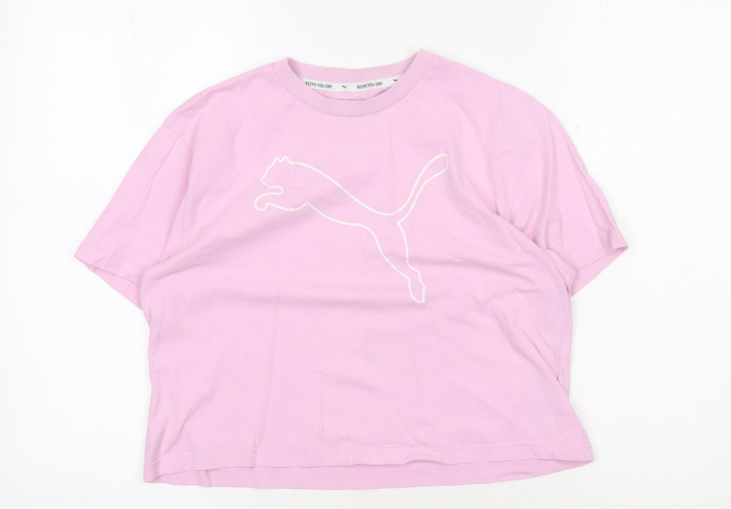 Teens UK Size XL PUMA Pink Basic T-Shirt