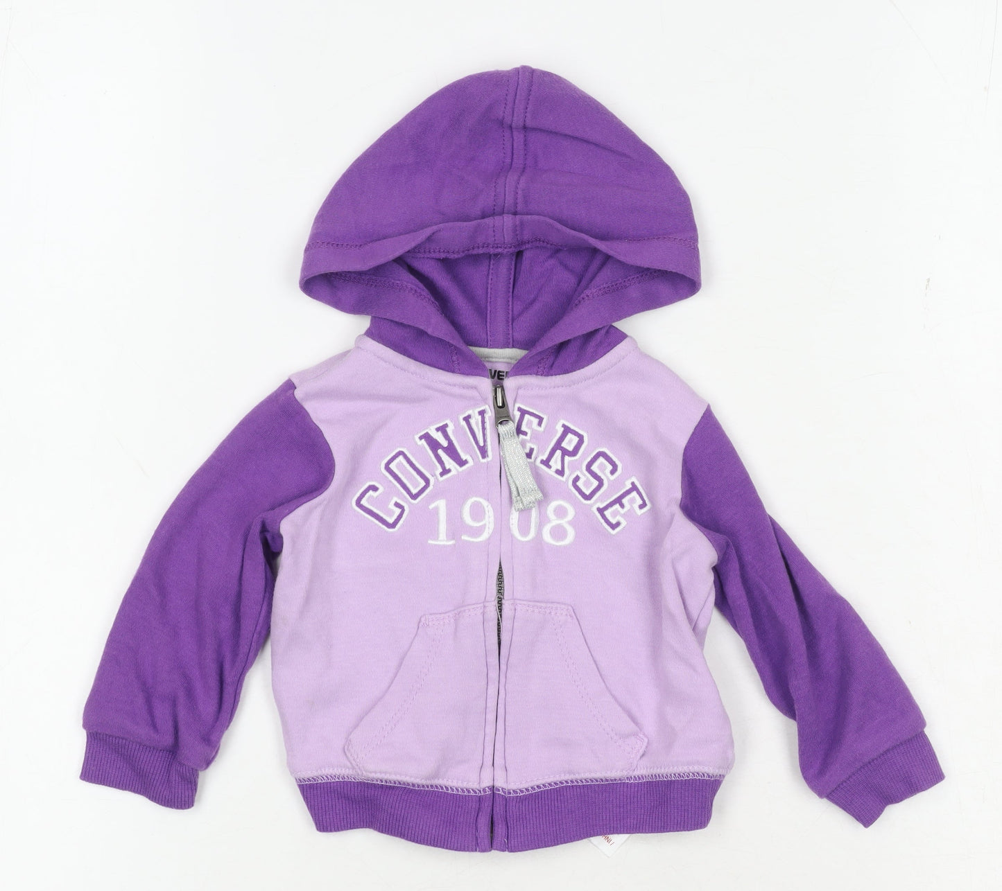 Converse Unisex Baby Purple Jacket 3-6 Months Hooded