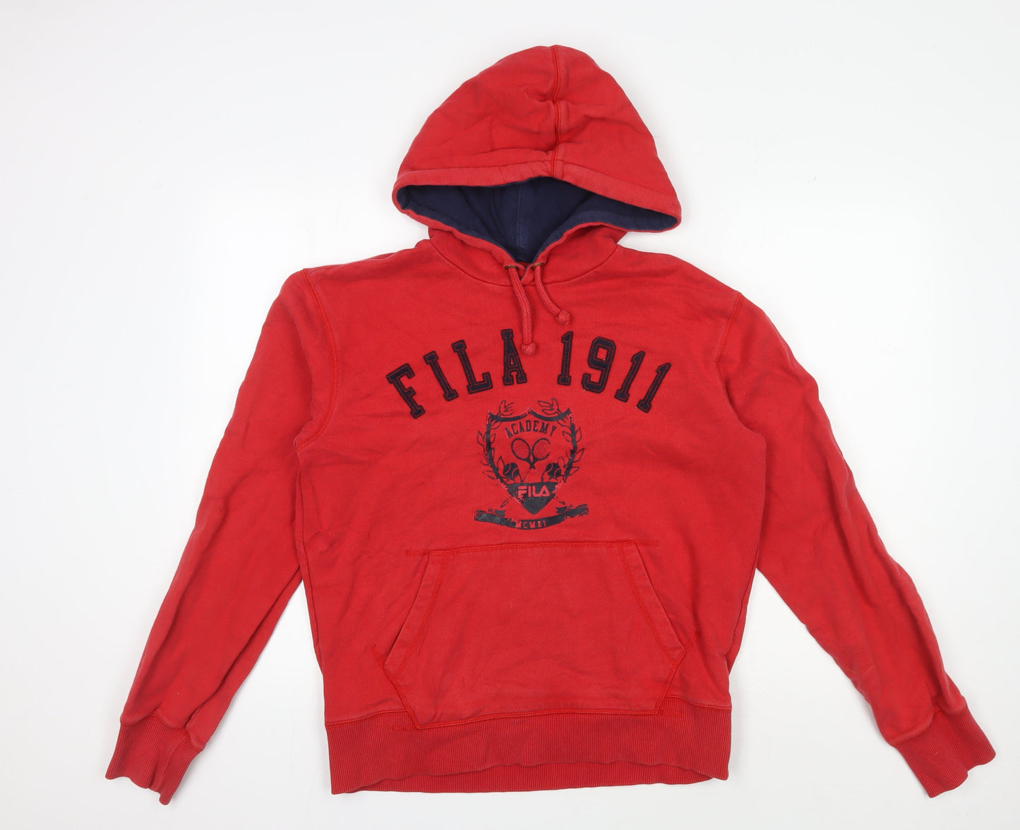 Mens UK Size M FILA Red Pullover Hoodie