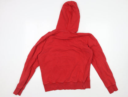 Mens UK Size M FILA Red Pullover Hoodie