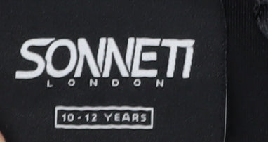 Sonneti Boys Black Pullover Hoodie 10-12 Years