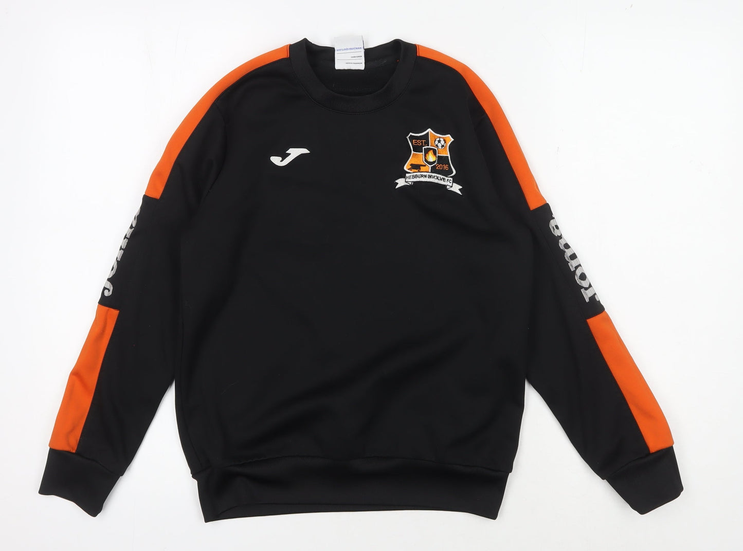 Joma Boys Black 2XS Pullover Sweatshirt with Logo