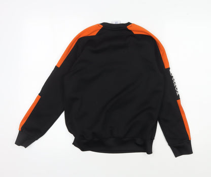 Joma Boys Black 2XS Pullover Sweatshirt with Logo