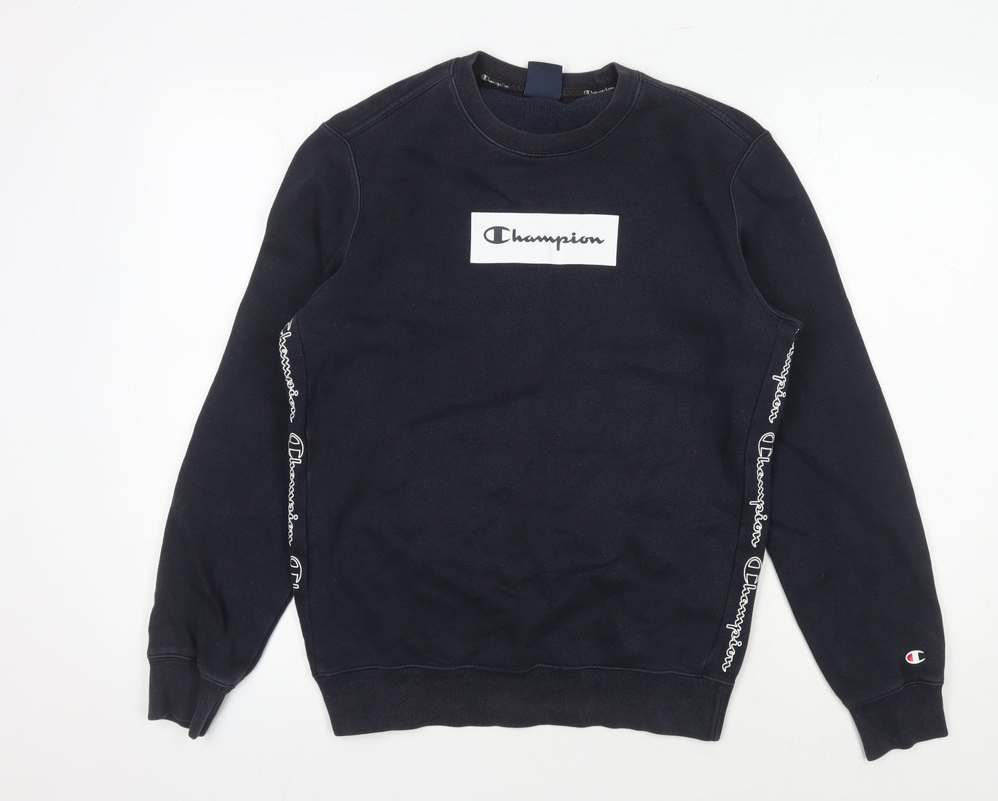 Mens UK Size S Champion Black Pullover Sweatshirt