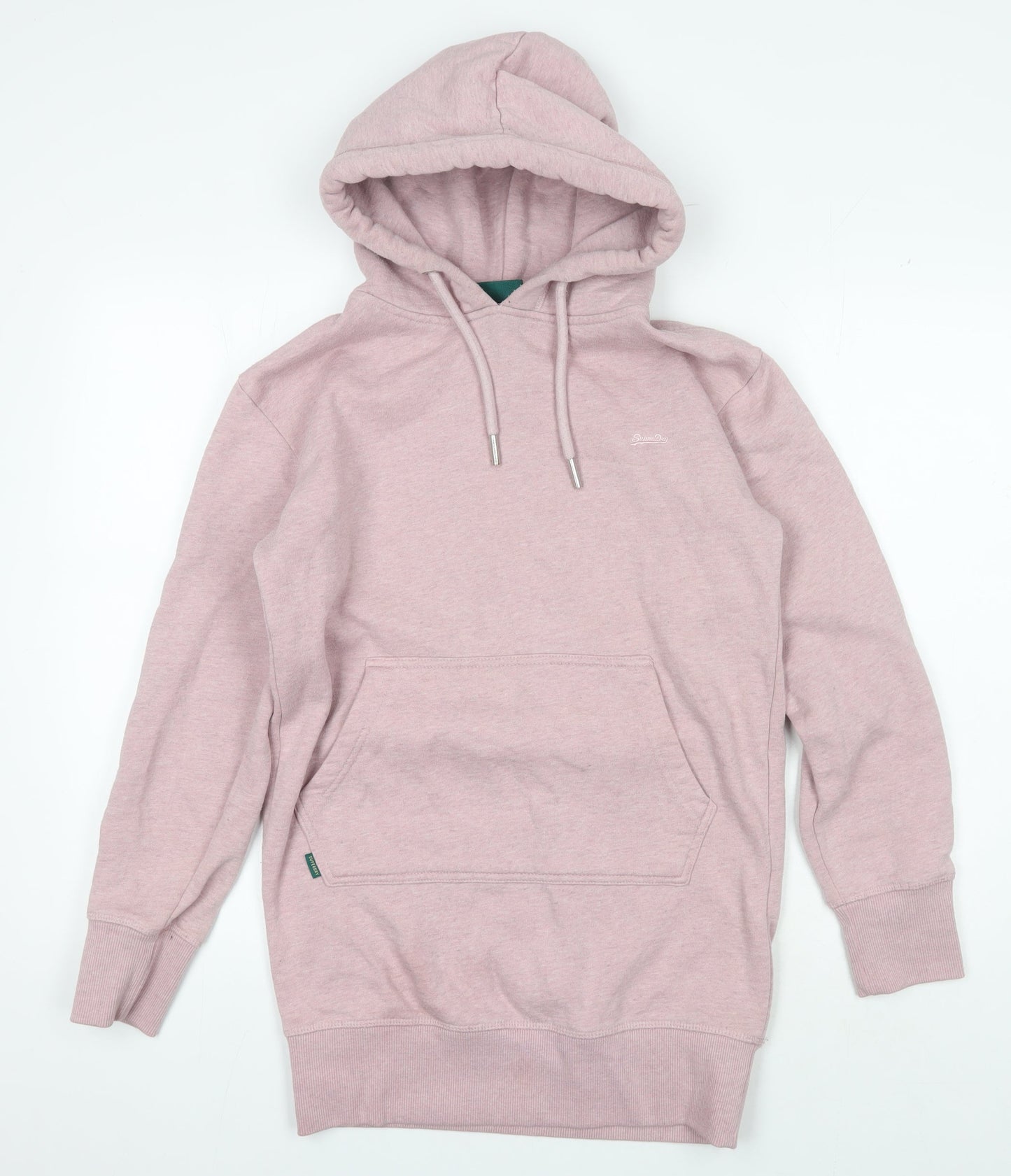 Superdry Women Pink Hoodie UK 6 Pullover Style