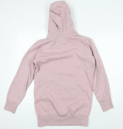 Superdry Women Pink Hoodie UK 6 Pullover Style