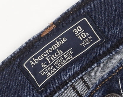 Abercrombie Men’s Blue Skinny Jeans Size 30 Dark Wash