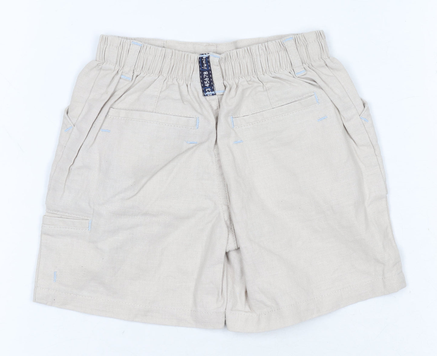 Jasper Conran Beige Linen-Cotton Baby Shorts, 9-12 Months