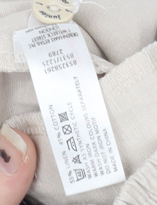 Jasper Conran Beige Linen-Cotton Baby Shorts, 9-12 Months